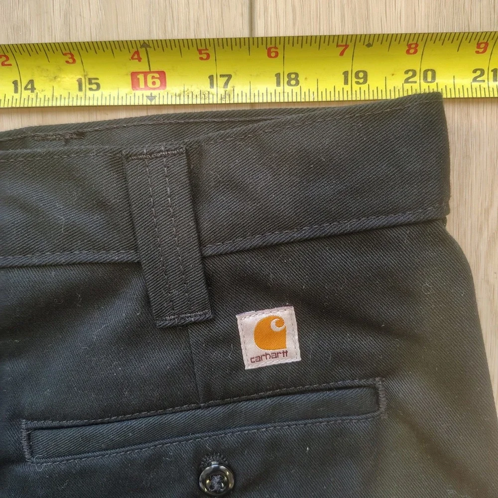 Carhartt B290 BLK Mens Black‎ Blended Twill Work Pants 40x32 Straight Leg